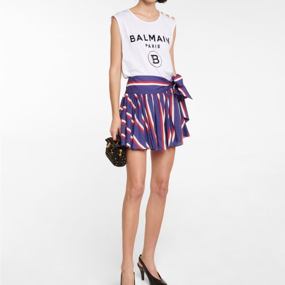 balmain paris striped tie mini skirt - Picture 4 of 15